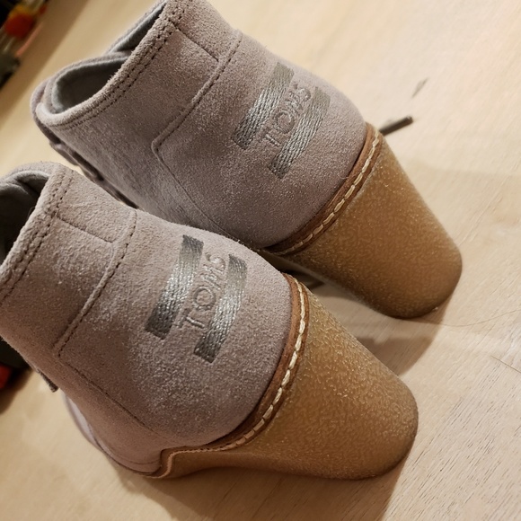 Toms Lace up wedge booties shoes - Picture 5 of 8